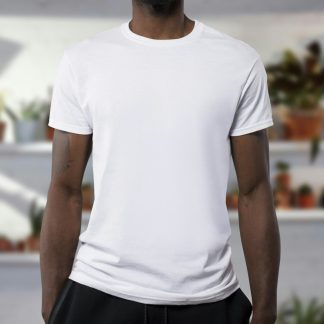 Re4Pmi7 Men's Classic Crew Neck T-Shirt — Soft Cotton Everyday Tee