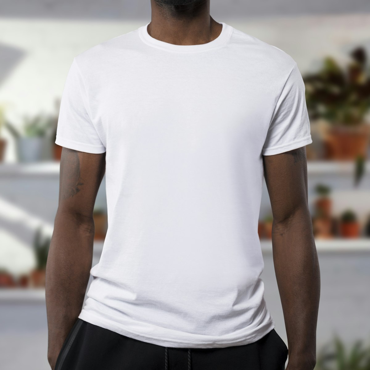Re4Pmi7 Men's Classic Crew Neck T-Shirt — Soft Cotton Everyday Tee
